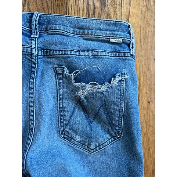Mother Denim Blue Rascal Ankle Chew Jeans Women's Size 30 - Picture 7 of 12